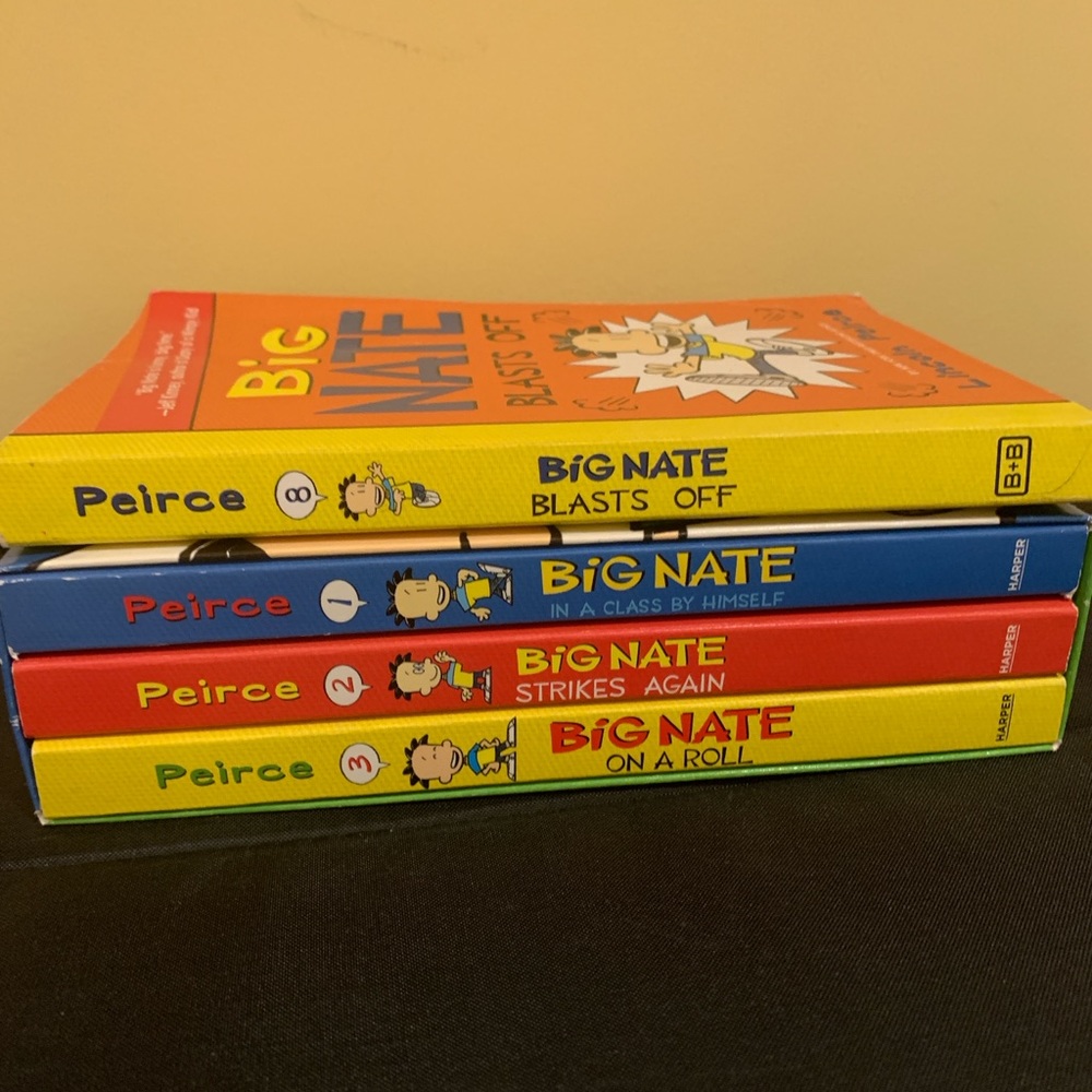 4 Big Nate Novels: Kids Books